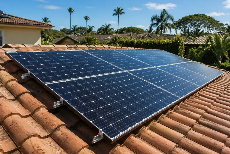 Installation de panneaux solaires à Saint-Vincent-la-Commanderie